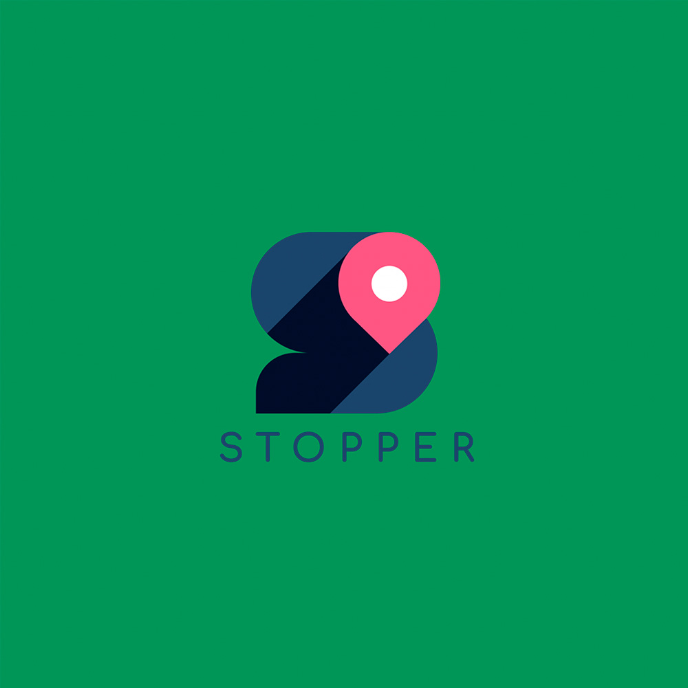 Case de naming, criação de logo e site - Stopper